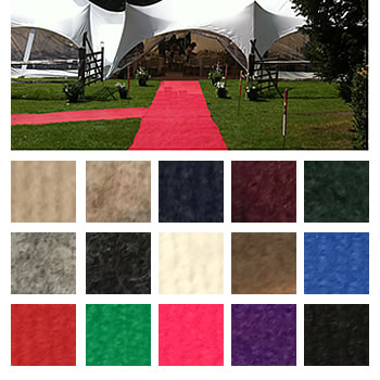 Carpet colours for your event.