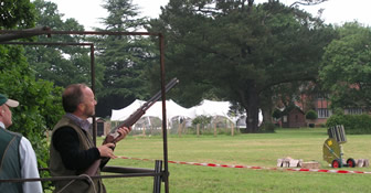 Clay pigeon shooting event in Capel, Surrey