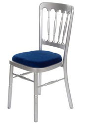 Hire silver banqueting chairs